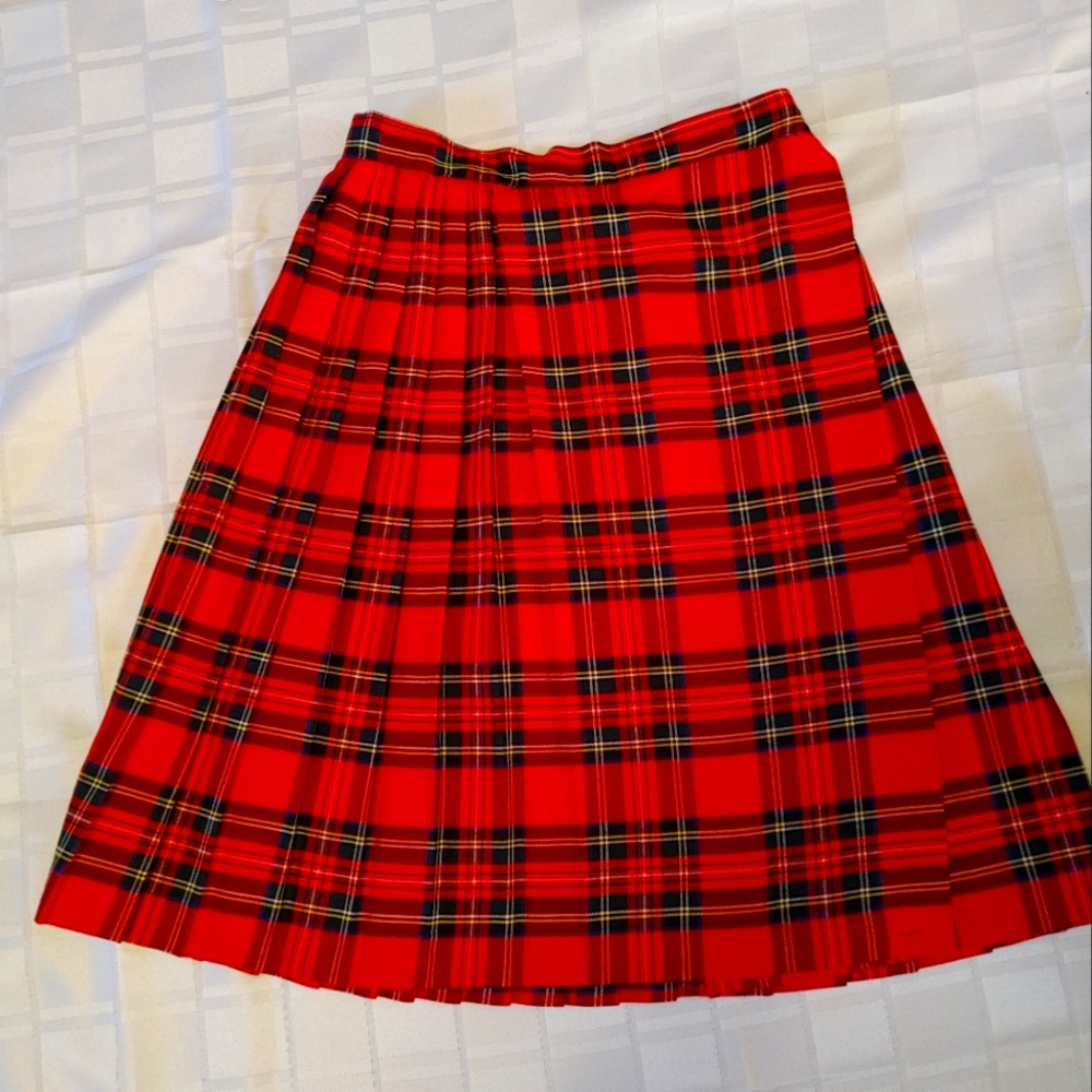 Royal Stewart Tartan Kilt Plaid Skirt